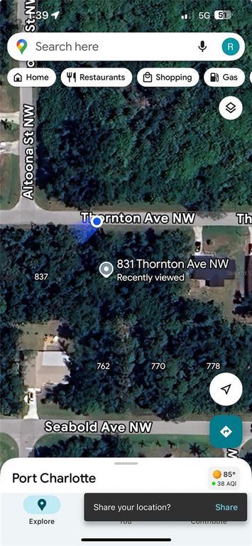 831 THORNTON AVENUE NW, Port Charlotte, FL 33948