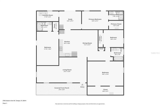 2703 AUBURN AVENUE W, Tampa, FL 33614