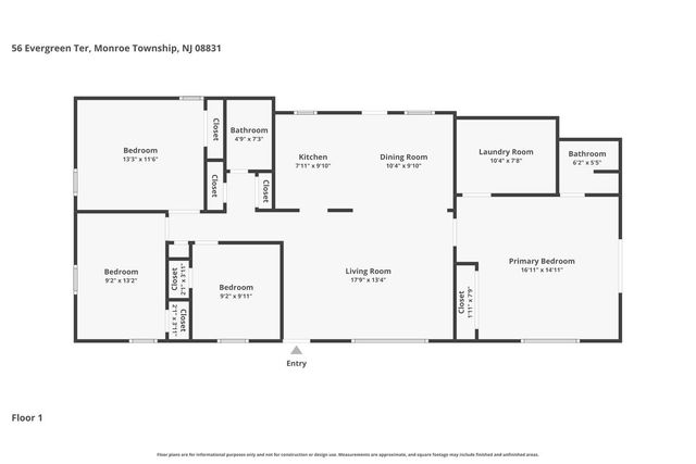 56 Evergreen Terrace, Monroe, NJ 08831