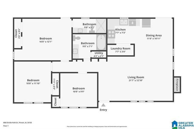 4883 BRIDLE PATH DRIVE, Pinson, AL 35126