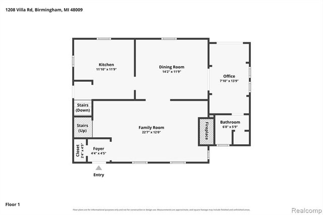 1208 Villa Road, Birmingham, MI 48009