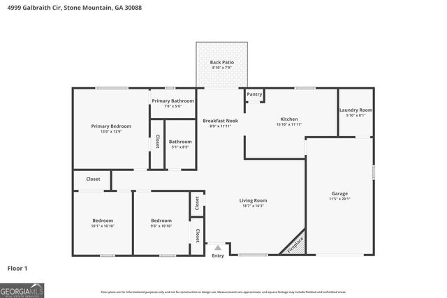 4999 Galbraith Circle, Stone Mountain, GA 30088