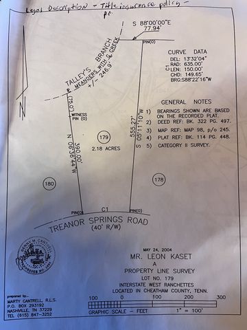1146 Treanor Springs Rd, Kingston Springs, TN 37082
