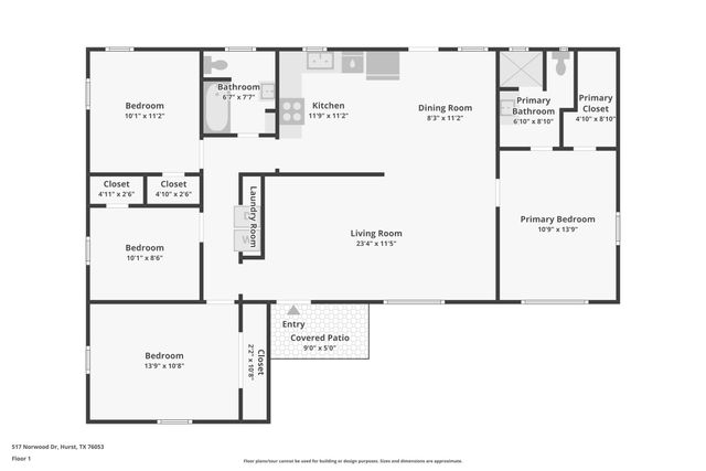 517 Norwood Drive, Hurst, TX 76053