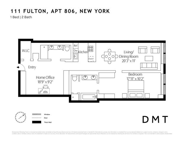 111 Fulton St Apt 806, New York City, NY 10038