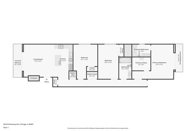 3616 W DIVERSEY Avenue 2W, Chicago, IL 60647