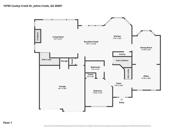10795 Cauley Creek Drive, Johns Creek, GA 30097