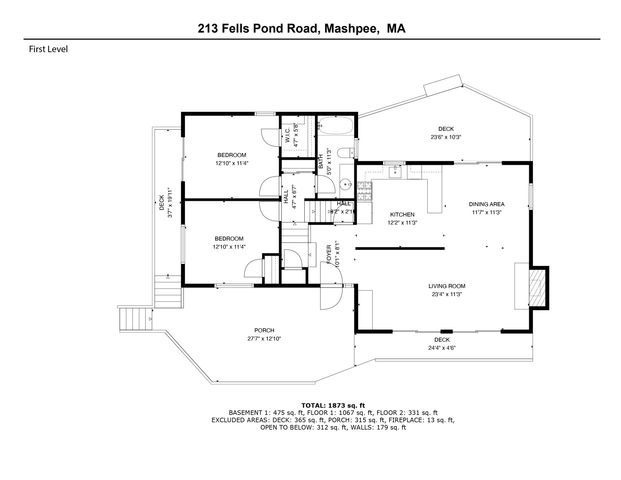 213 Fells Pond Road, Mashpee, MA 02649