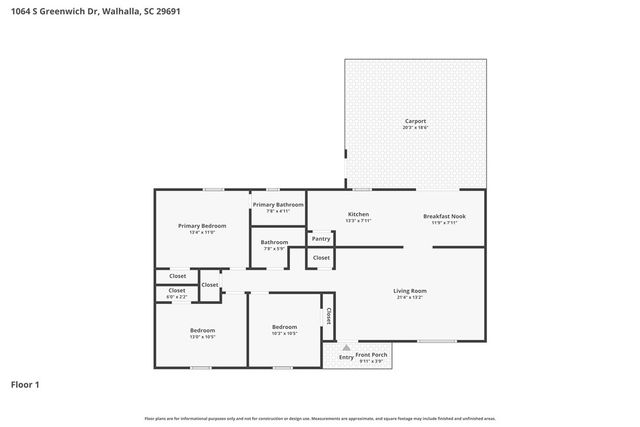1064 S Greenwich Drive, Walhalla, SC 29691