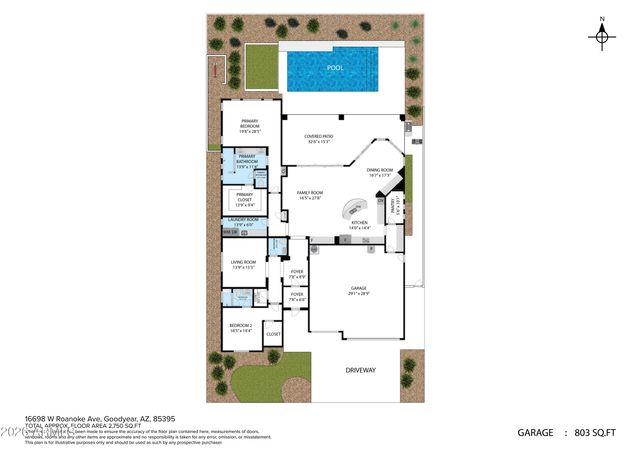 16698 W ROANOKE Avenue, Goodyear, AZ 85395