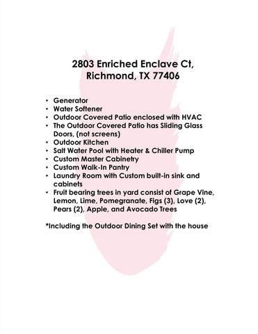 2803 Enriched Enclave Court, Richmond, TX 77406