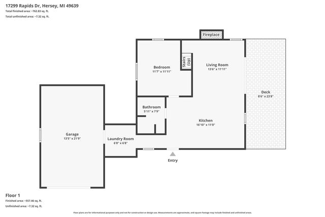 17299 Rapids Drive, Hersey, MI 49639