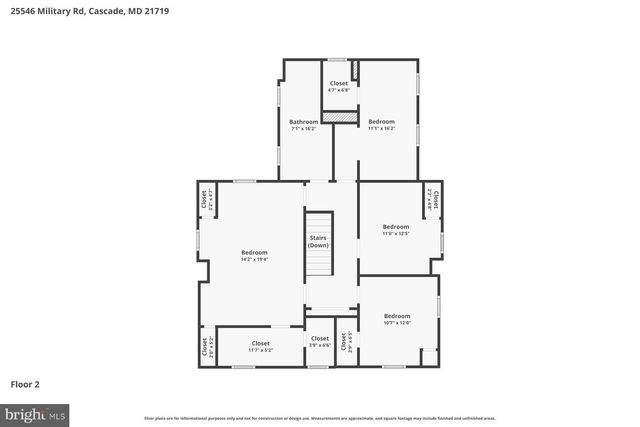 25546 MILITARY RD, Cascade, MD 21719