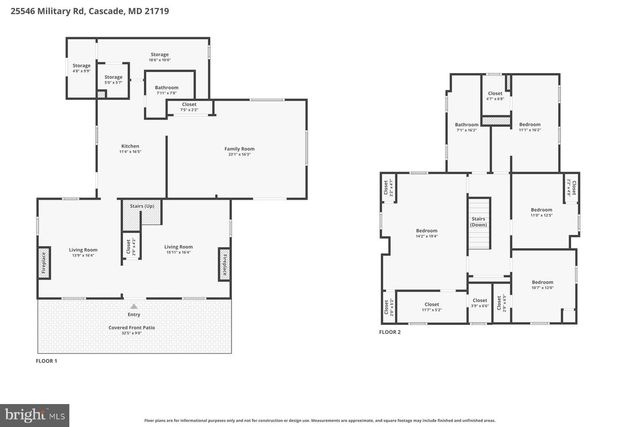 25546 MILITARY RD, Cascade, MD 21719