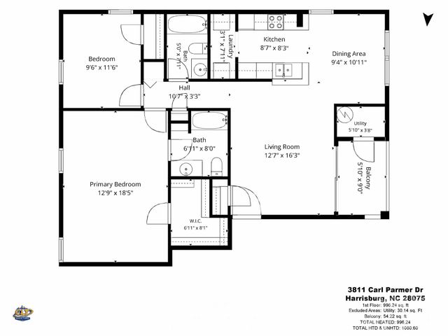 3811 Carl Parmer Drive, Harrisburg, NC 28075