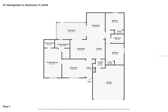 611 BASINGSTOKE COURT, Kissimmee, FL 34758