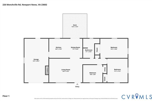226 Menchville Rd, Newport News, VA 23602