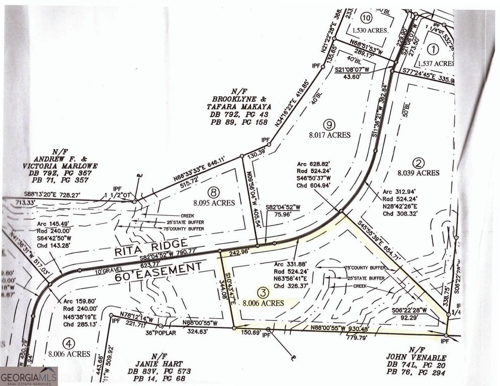 LOT #3 Rita Ridge, Jefferson, GA 30549 — exterior
