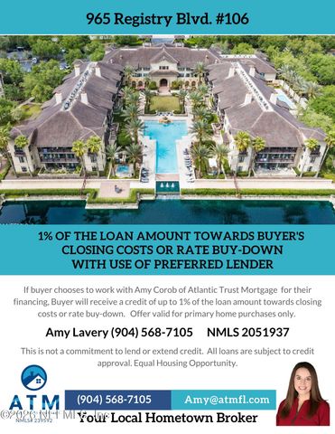 965 REGISTRY Boulevard 106, St. Augustine, FL 32092