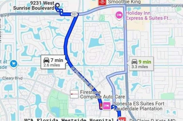 9231 W Sunrise Boulevard, Plantation, FL 33322