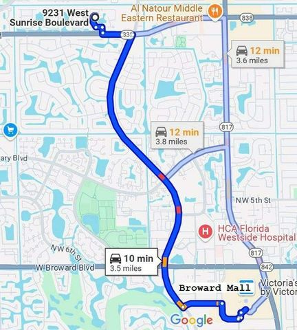 9231 W Sunrise Boulevard, Plantation, FL 33322