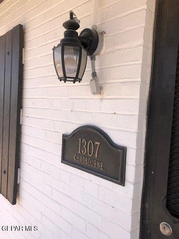 1307 Chadbourne, El Paso, TX 79903