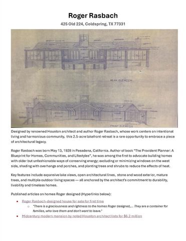 425 Old Fm 224, Coldspring, TX 77331