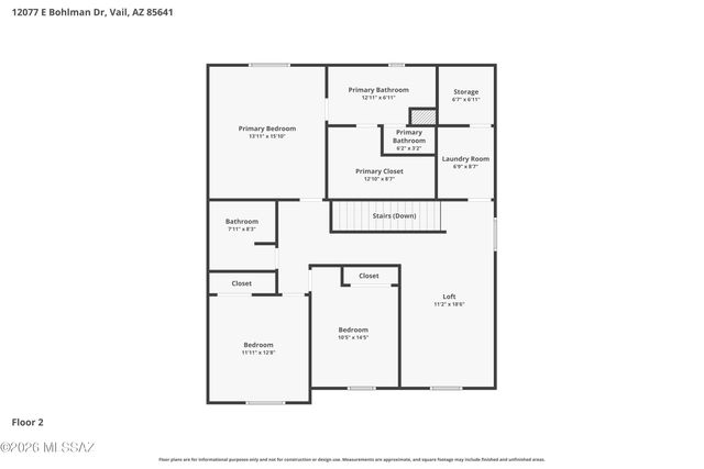 12077 E Bohlman Drive, Vail, AZ 85641