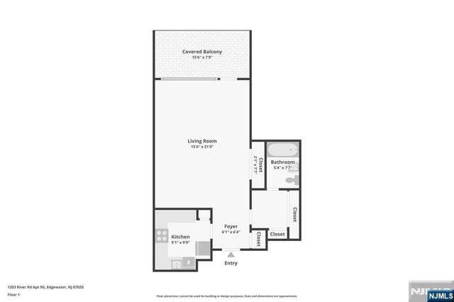 1203 River Road 9G, Edgewater, NJ 07020