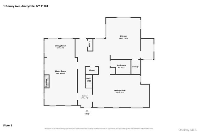 1 Dewey Avenue, Amityville, NY 11701