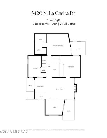 5420 N La Casita Drive, Tucson, AZ 85718