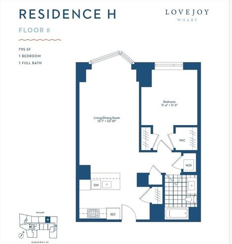 100 Lovejoy Wharf 8H, Boston, MA 02114