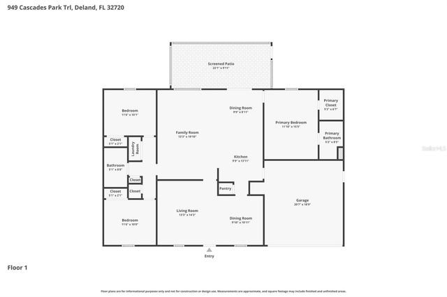 949 CASCADES PARK TRAIL, Deland, FL 32720