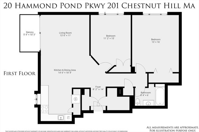 20 Hammond Pond Pkway 201, Newton, MA 02467