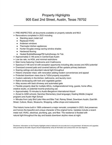 905 E 2nd ST, Austin, TX 78702