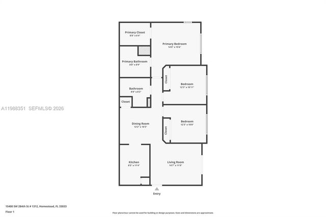 15400 SW 284th Street 1312, Homestead, FL 33033