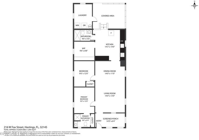 216 W FOX Street, Hastings, FL 32145