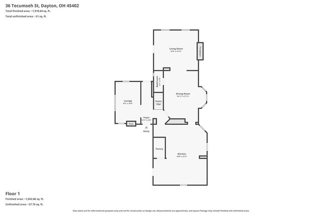 36 Tecumseh Street, Dayton, OH 45402