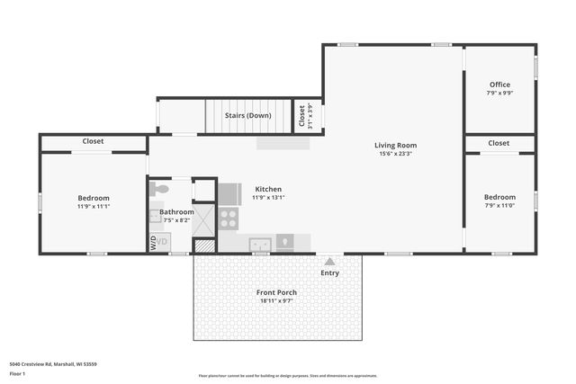 5040 Crestview ROAD, Marshall, WI 53559