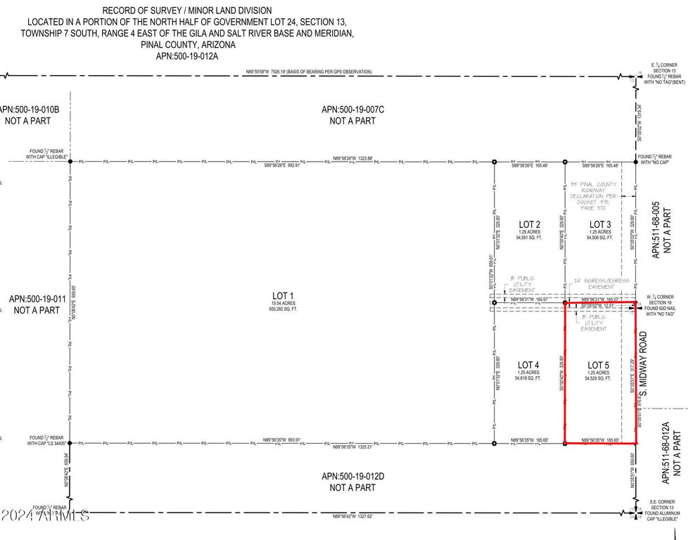 LOT 5 S MIDWAY (WEST) Road 5, Casa Grande, AZ 85193 — photo 2