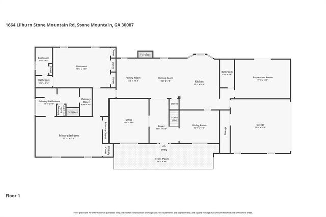 1664 Lilburn Stone Mountain Road, Stone Mountain, GA 30087