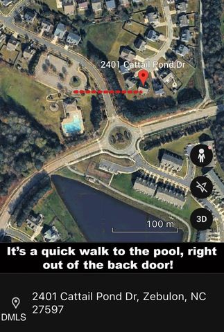 2401 Cattail Pond Drive, Zebulon, NC 27597
