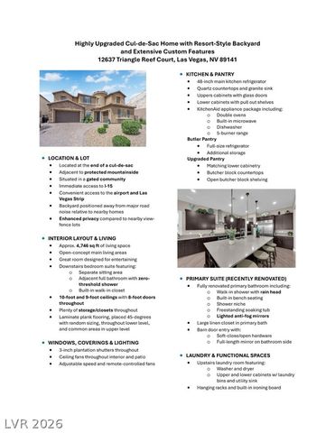 12637 Triangle Reef Court, Las Vegas, NV 89141