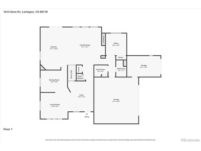1614 Gore Dr, Larkspur, CO 80118