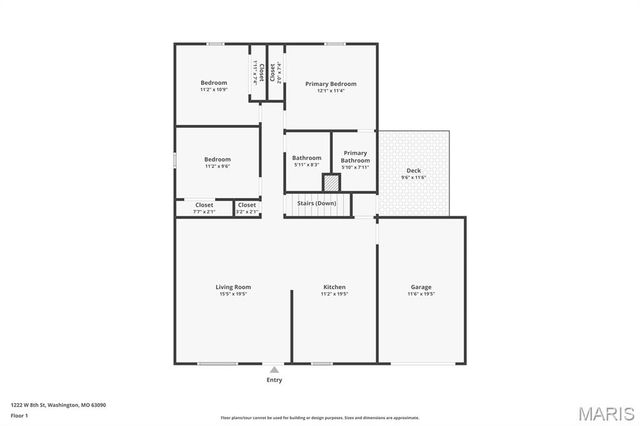 1222 W 8th Street, Washington, MO 63090