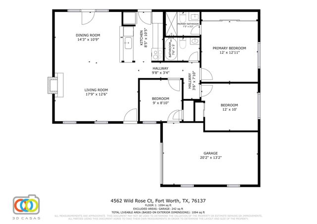 4562 Wild Rose Court, Fort Worth, TX 76137