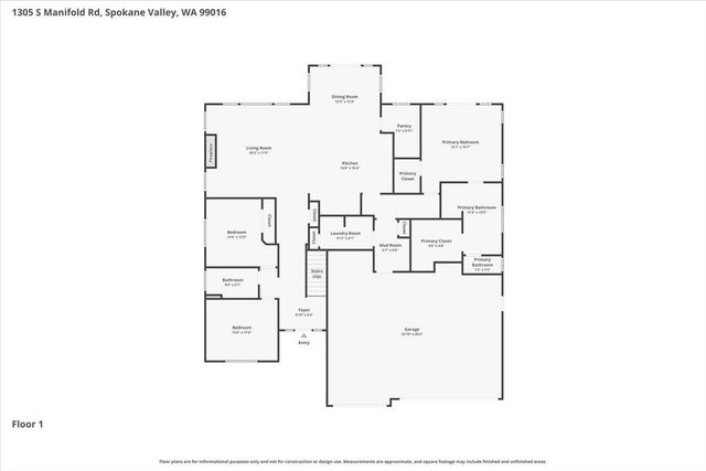 1305 S Manifold Rd, Spokane Valley, WA 99016