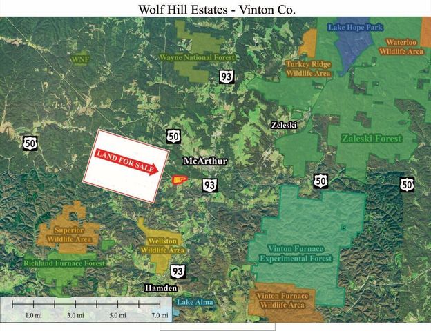 0 Wolf Hill Road, (Tract 1 Wolf Hill), Mcarthur, OH 45651