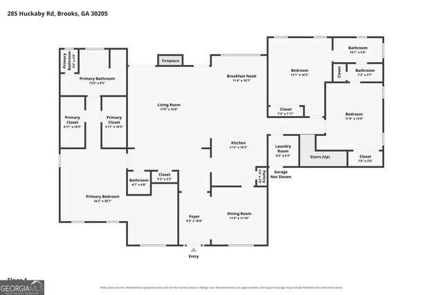 285 Huckaby Road, Brooks, GA 30205