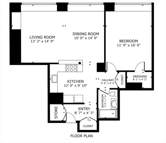 65 E India Row 24H, Boston, MA 02110